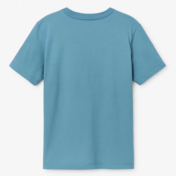 NWT - Adidas Side Graphic 100% Cotton Light Blue Tee – Size 6 - Picture 2 of 4